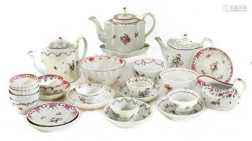 New Hall porcelain teawares,