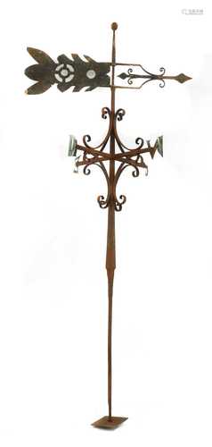 A cast-iron weathervane,