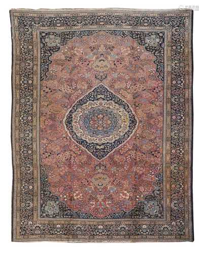 A large Persian Mashad carpet,