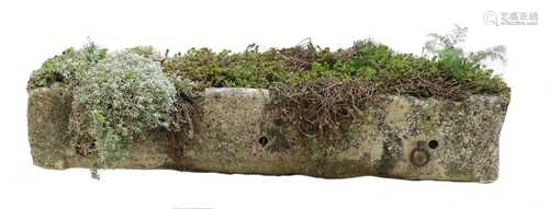 A heavy French stone trough,