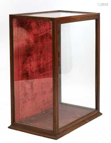 A mahogany and glazed display cabinet,