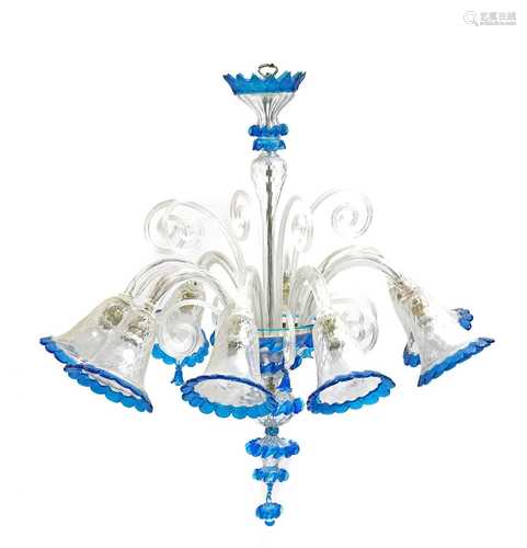 A Murano glass chandelier,