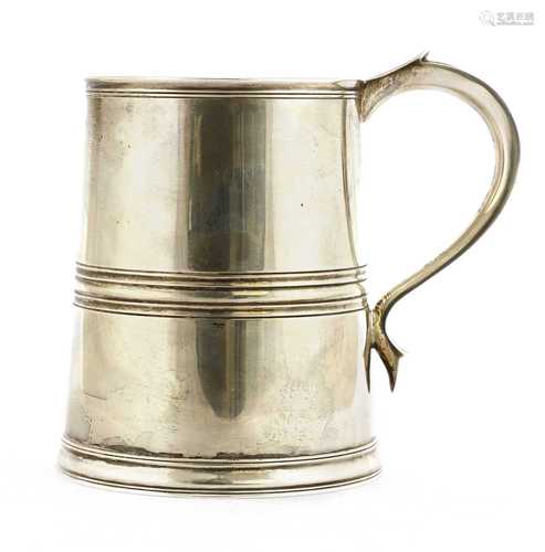 A George VI silver beer mug,