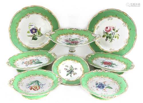 An extensive Wedgwood pottery dessert service,