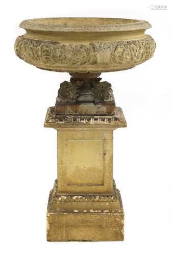 A Royal Doulton urn and stand,