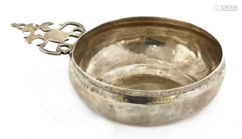 A Charles II silver bleeding bowl,