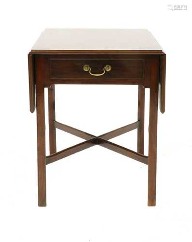 A George III mahogany Pembroke table,