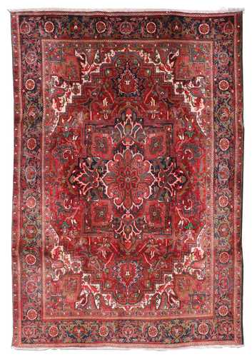 A Persian Heriz rug,