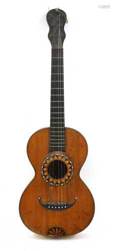 A parlour guitar,