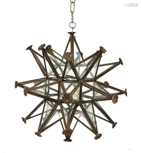 A star-shaped lantern,