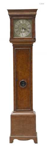 An eight-day walnut longcase clock,