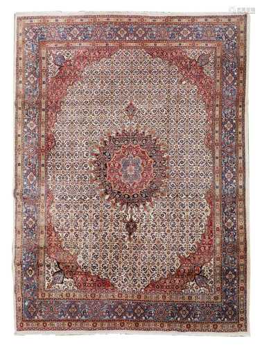 A Persian Moud carpet,