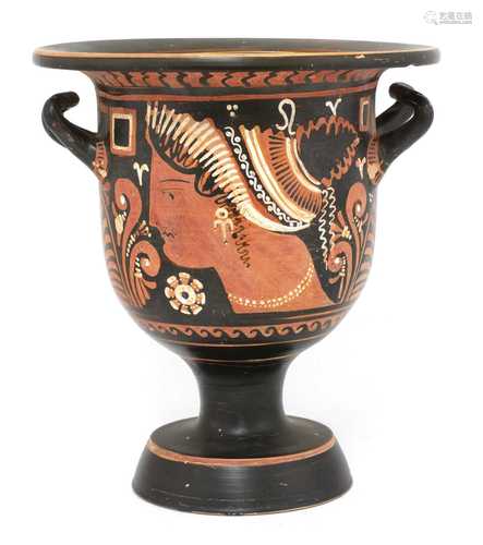 A Greek 'red-figure' terracotta bell krater,