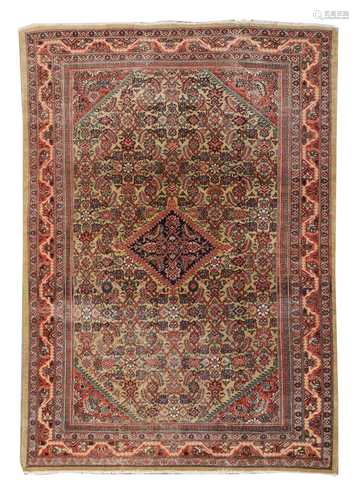 An antique Persian Mahal carpet,