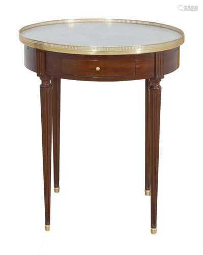 A French Louis XVI-style mahogany centre table,