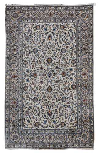 A Persian Kashan carpet,