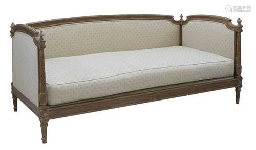 A Swedish upholstered daybed,