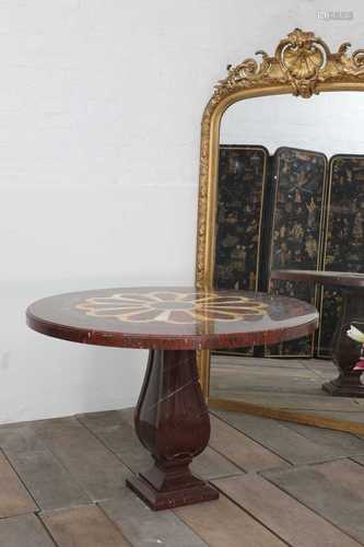 A French specimen marble guéridon or centre table,