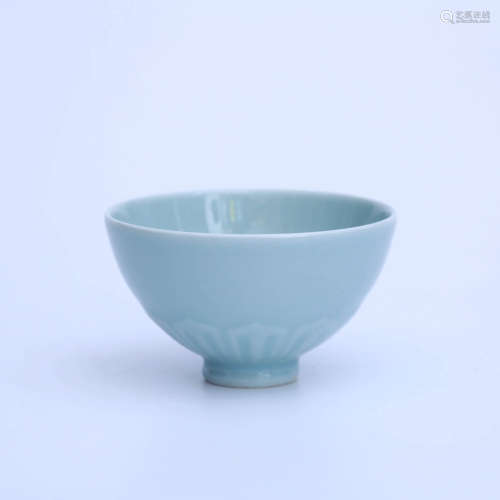 A Skyblue Glaze Porcelain Cup