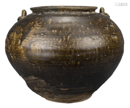 LARGE CHINESE SONG DYNASTY STONEWARE STORAGE JAR – OXFORD TL...
