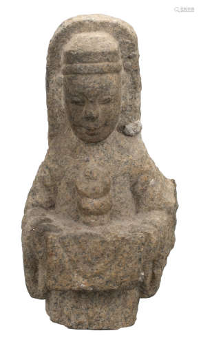 CHINESE SONG DYNASTY STONE FIGURE