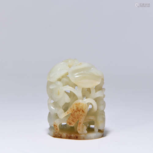 A Hetian Jade Censer Handle