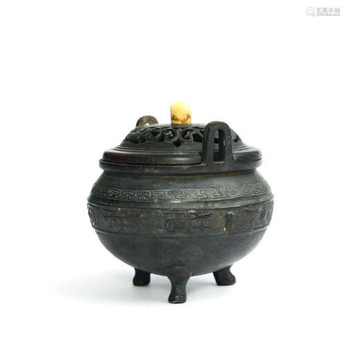 A Bronze Incense Burner