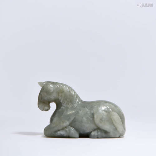 A Gray Jade Horse