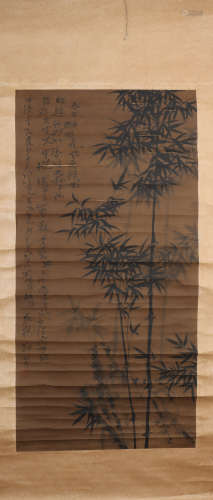 A Zheng banqiao's bamboo painting