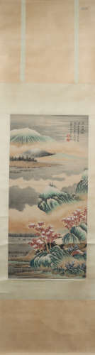 A Wu hufan's landscape painting