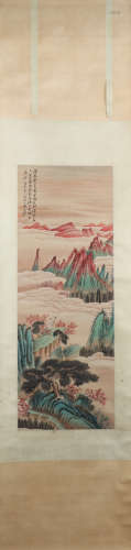 A Zhang daqian's landscape painting