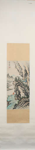 A Jiang sansong's landscape painting