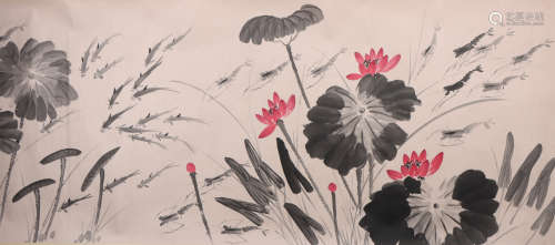 A Qi baishi's animals painting