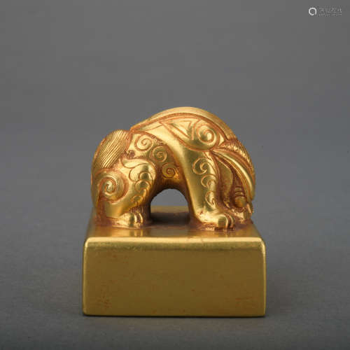 A gold 'beast' seal