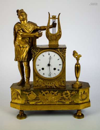 Gilt bronze clock 19th C.