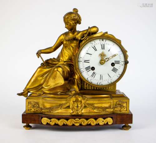 Gilt bronze clock 19th C.