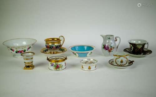 Lot with various porcelain a.o Meisen & Herend