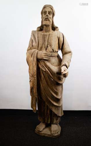 Wooden Saint Bretagne France 17th C.