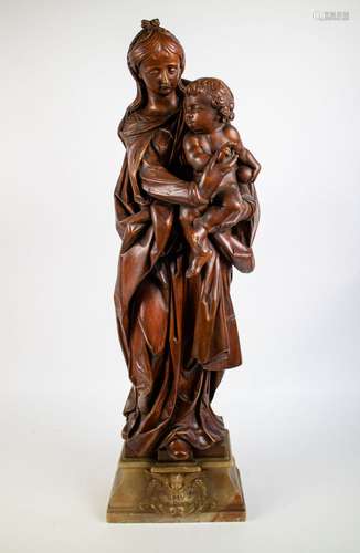 Wooden sculpture of Madonna