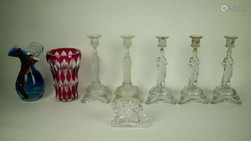 Lot Cristal & glassware