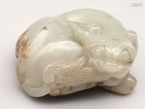 Hetian jade lion