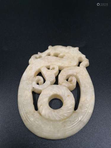 Hetian jade dragon type