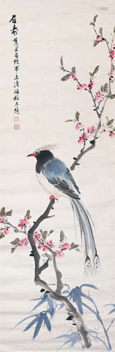 1916-1994 陳雋甫 花鳥 紙本鏡心