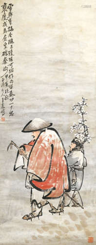 1867-1938 王震 人物 紙本立軸