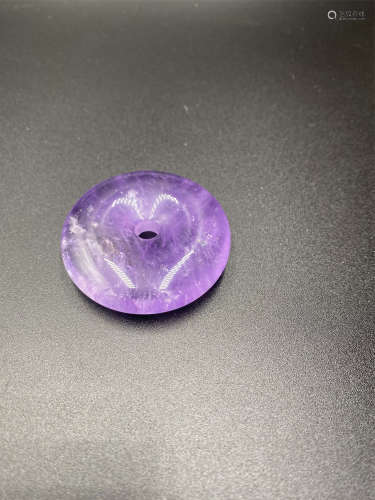 紫水晶平安扣