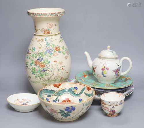 Assorted Chinese, Japanese and European ceramics