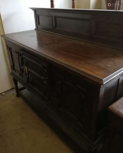 A 1920' Jacobean revival oak sideboard, length 150cm, depth ...