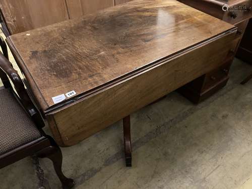 A Regency mahogany Pembroke breakfast table, width 100cm, de...