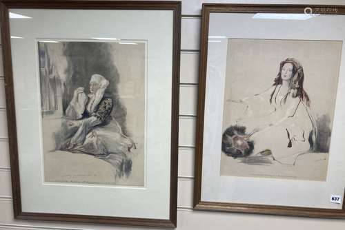 David Wilkie (1785-1841), two lithographs, Oriental Sketches...