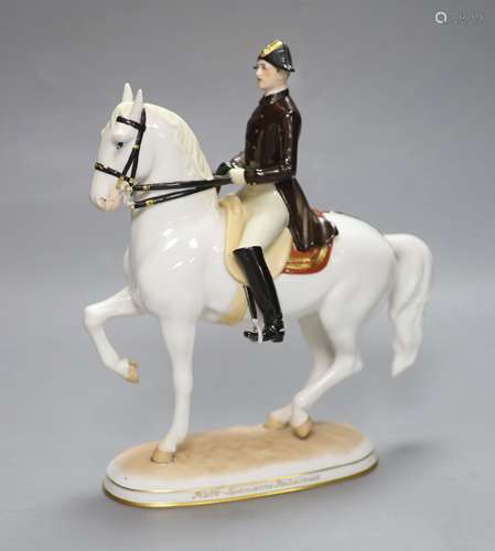 An Augarten porcelain Spanish Riding School equestrian group...